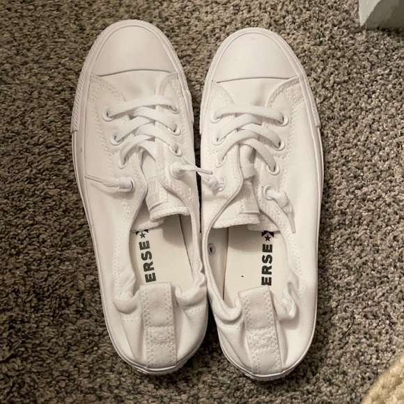 Converse Shoes - White slip on converse.